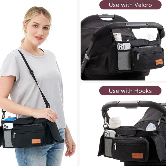 COPY - Momcozy Universal stroller organizer/Caddy with Insulated Cup Holder - Picture 3 of 9